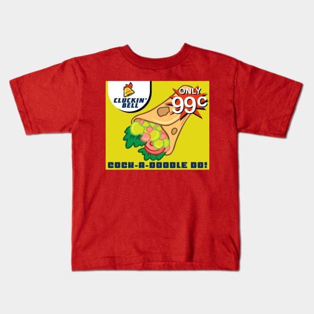 Cluckin' Bell Kids T-Shirt by MBK